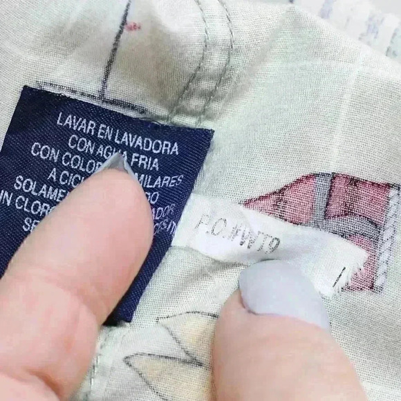 Puritan size 3XL 100% cotton nautical theme short sleeve button down shirt tan - Picture 16 of 16